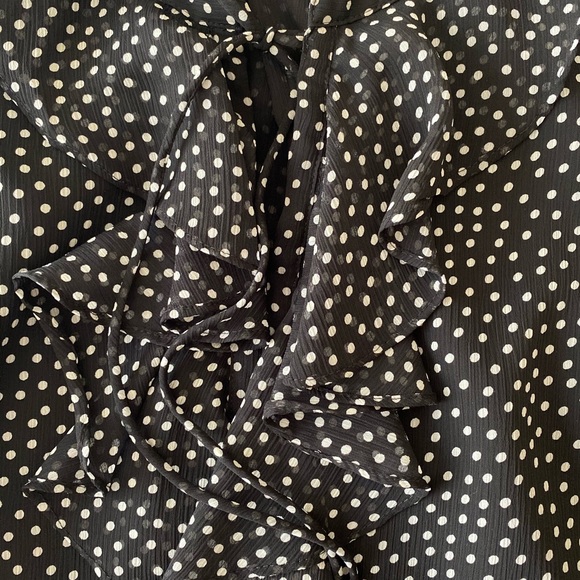 Tommy Hilfiger Medium Black Polka Dotted top - Picture 4 of 11